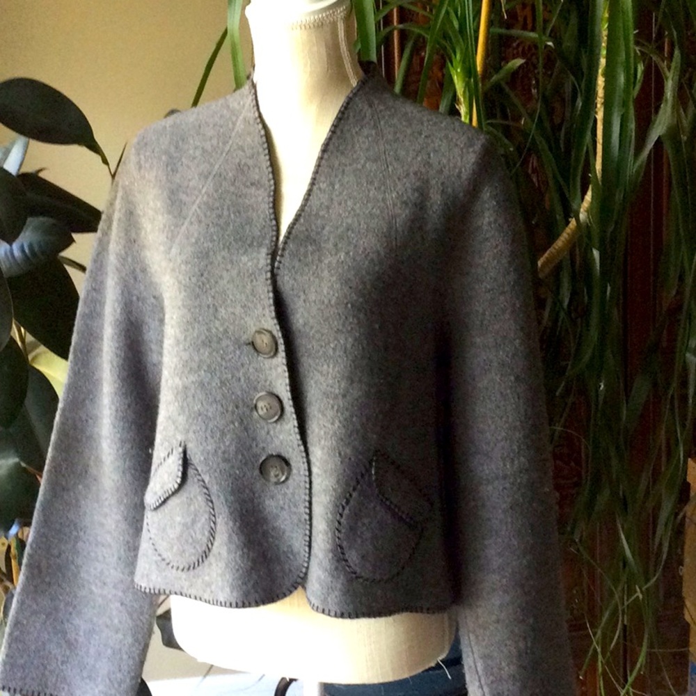 Stylish light wool jacket